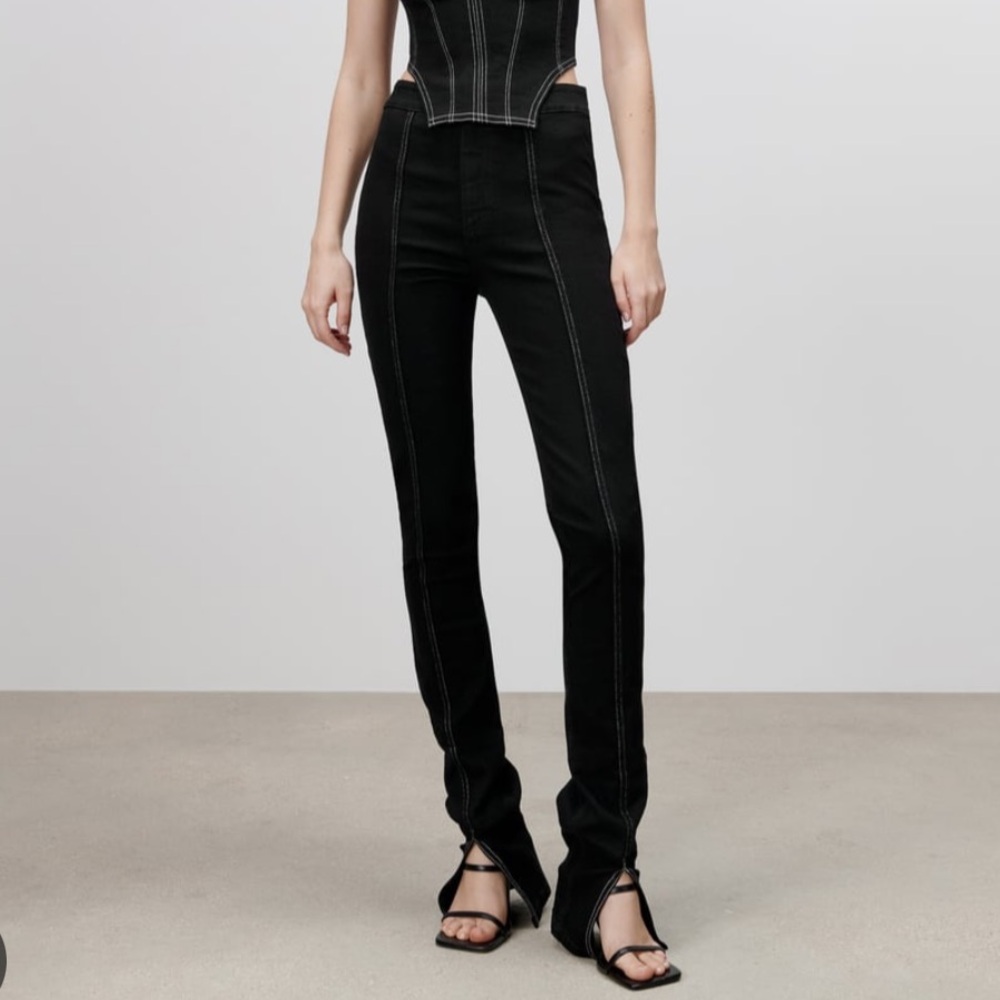Zara Split Skinny Jeans!